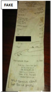 Fake Reciept